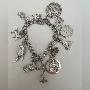 BUNDLE - vintage charm bracelet & skirt and metal smithing book